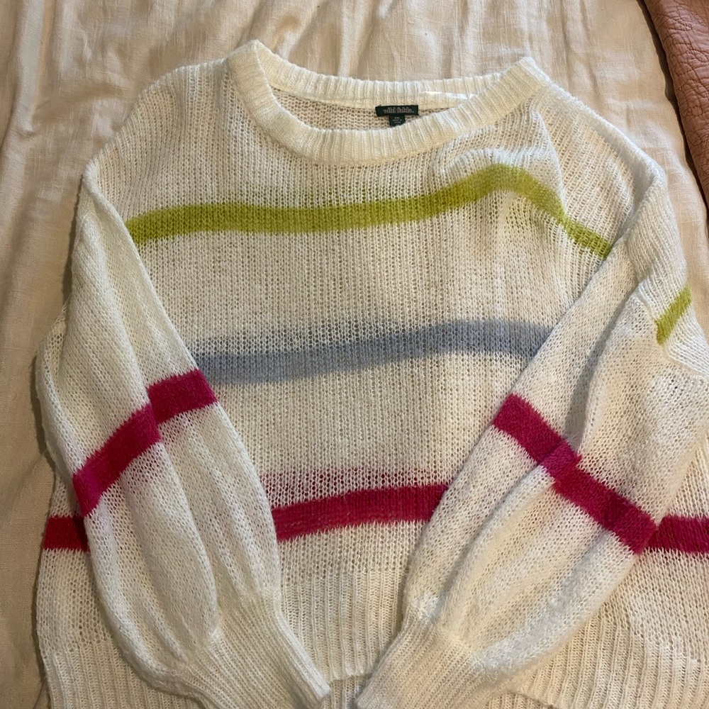 Wild fable thin striped sweater